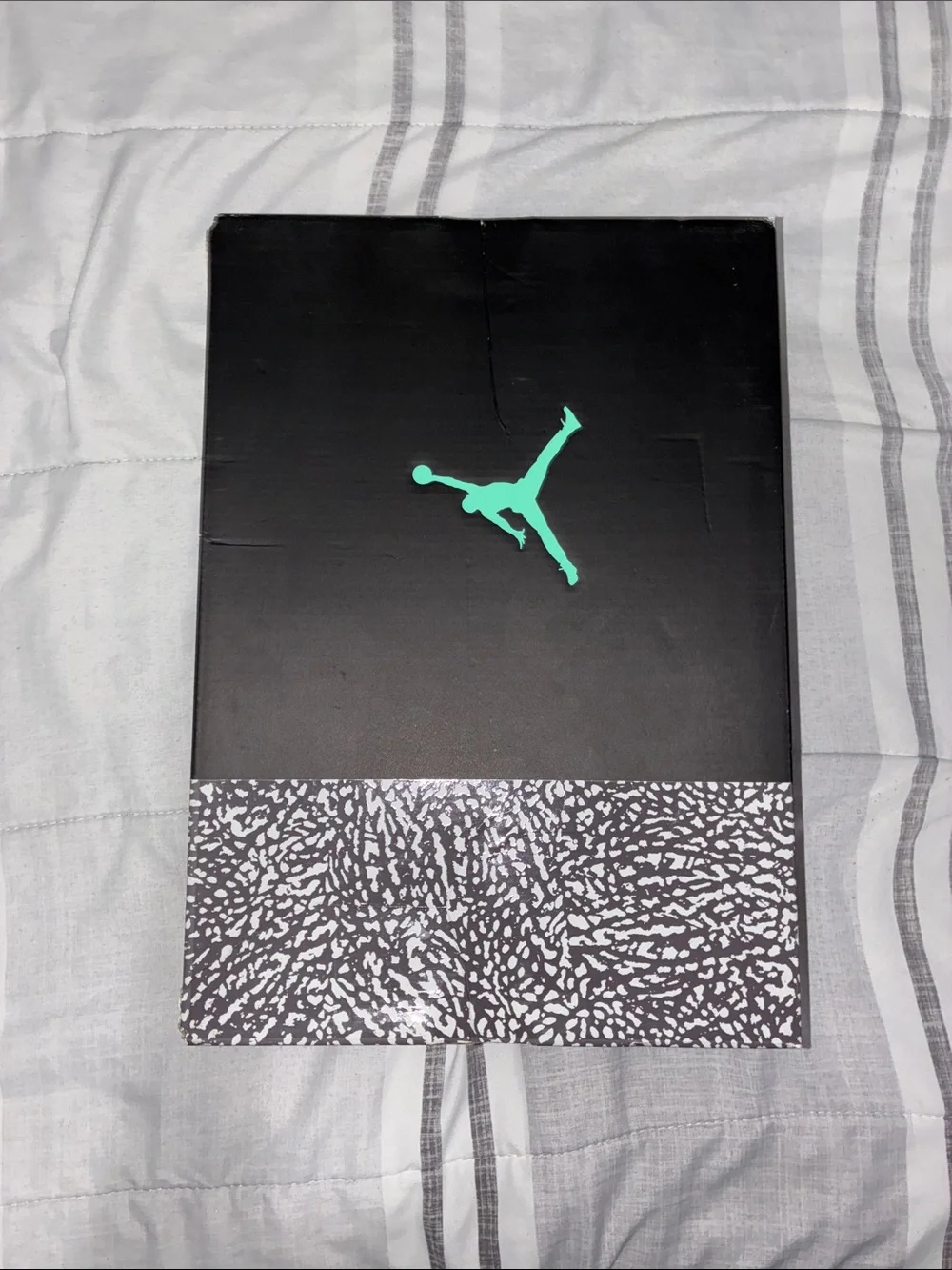 Jordan Black Box with Teal Jumpman and Elephant Print Accent